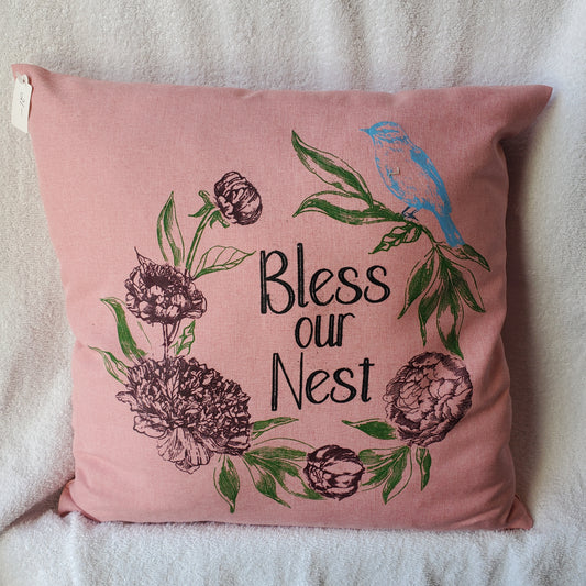 Pillow Bless our Nest