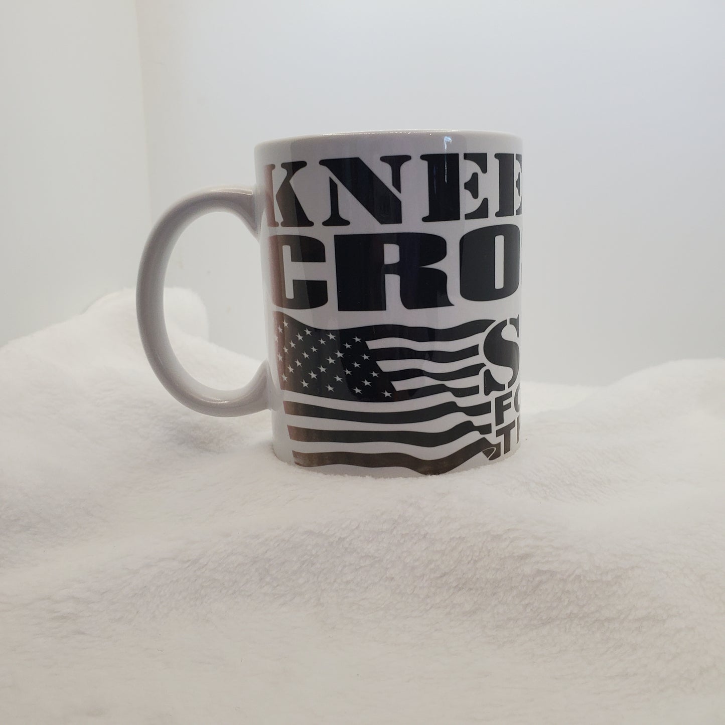 Coffee Mug Kneel at the Cross Stand for the Flag