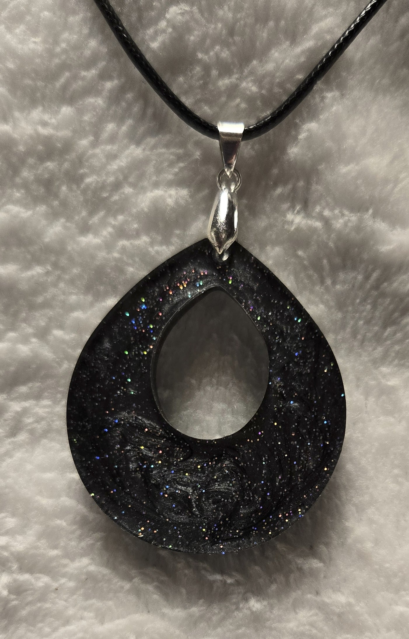 Bold Black Sparkle Necklace