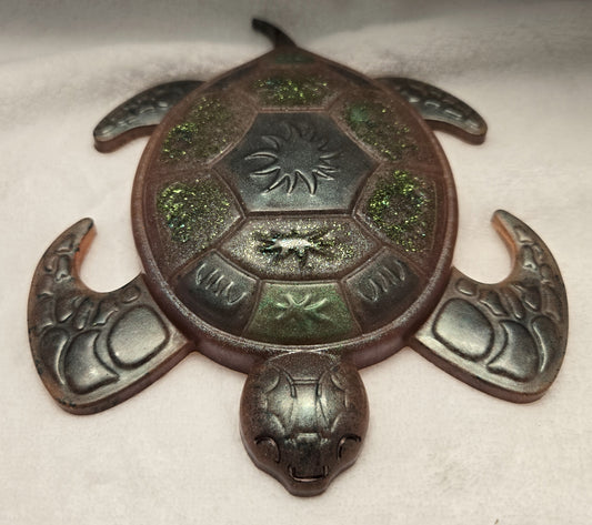 Turtle resin brown hues