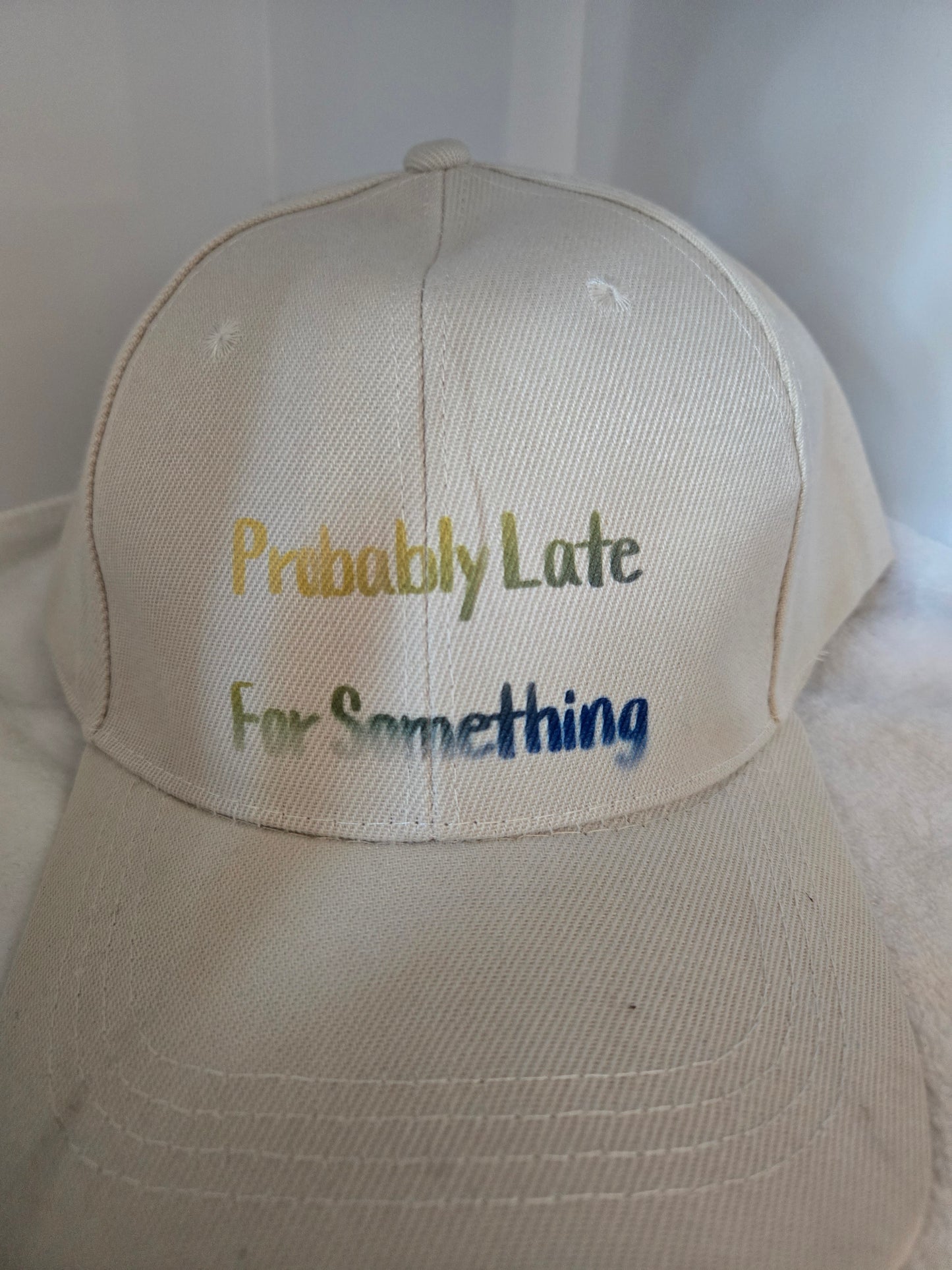 Ball Cap beige probably late for something