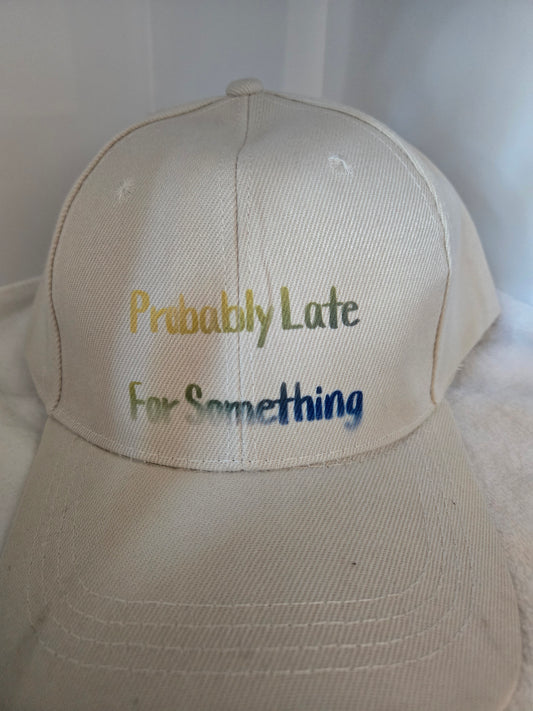 Ball  Cap beige probably late for something