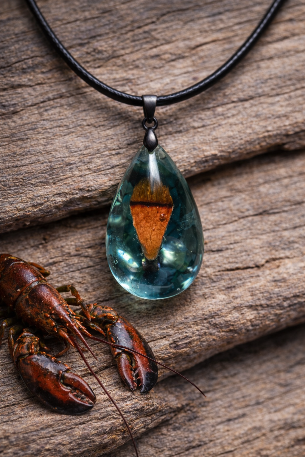 Lobster Notch Teal Drop