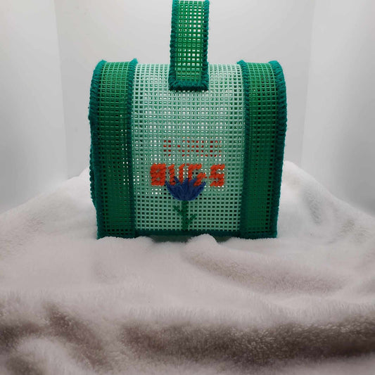 Bug Catcher Green Plastic Canvas