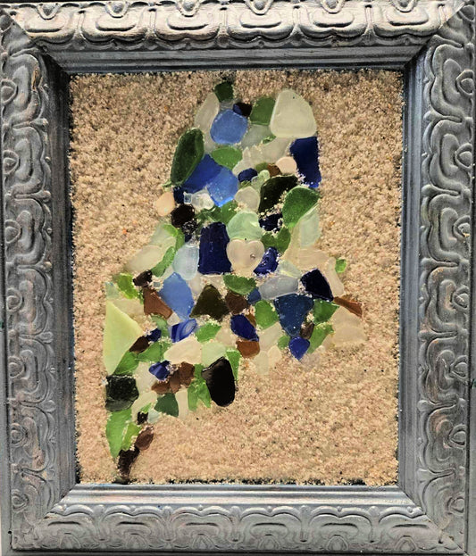 Maine surrounded by sand