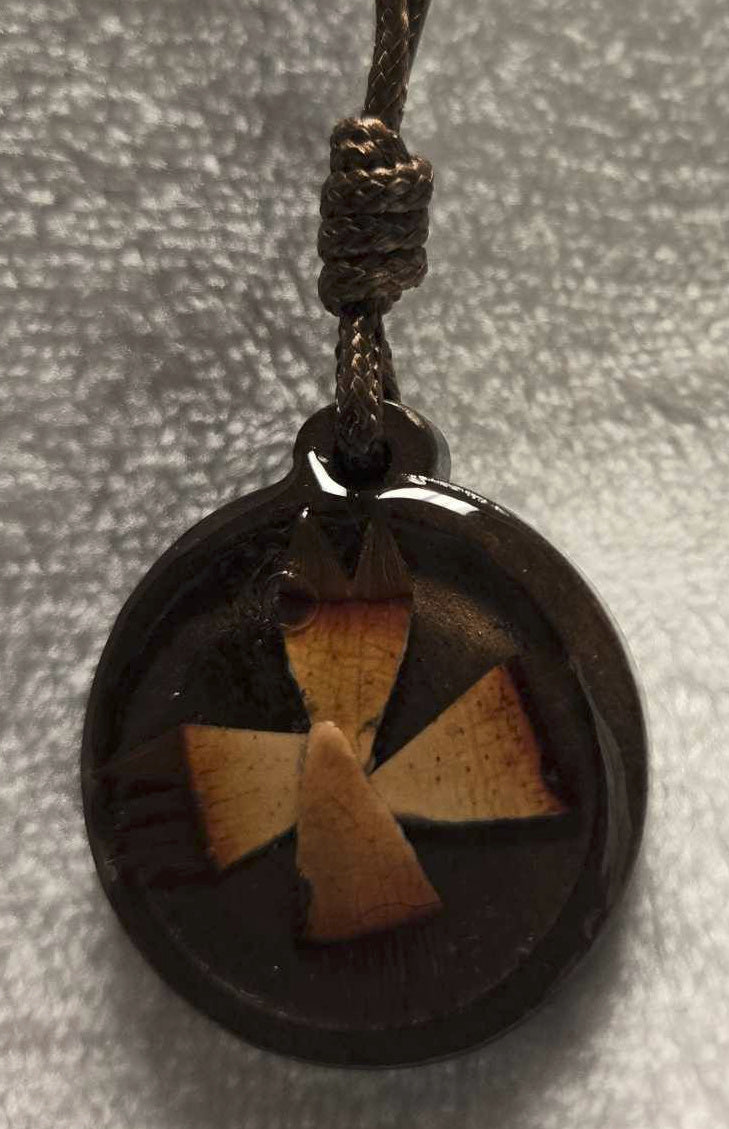 Lobster V Notch Necklaces wooden