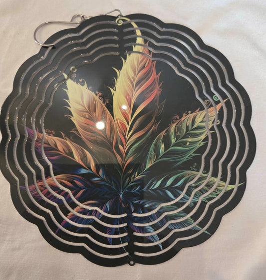 Wind Spinner Pot leaf