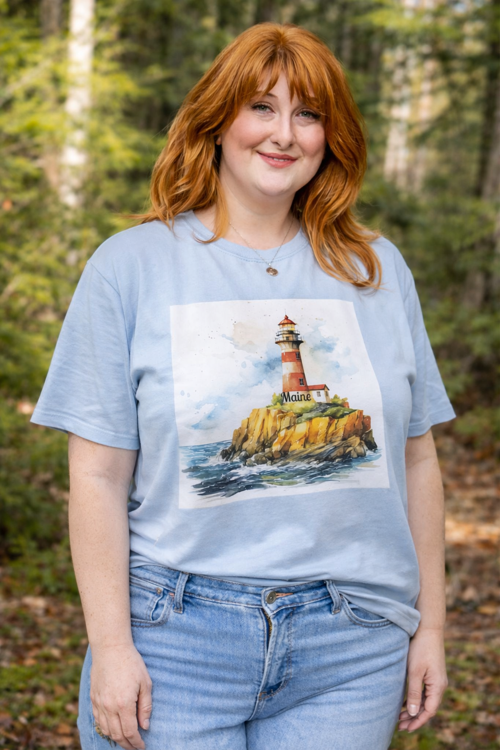 T Shirt Maine Lighthouse