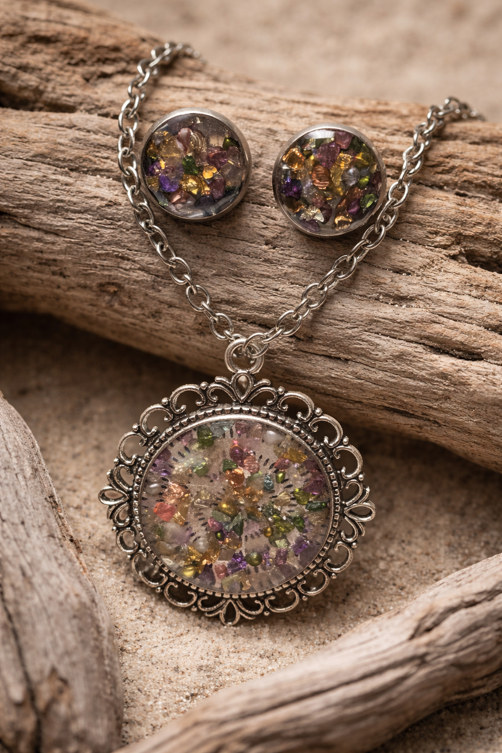 Necklace/Earring Set Bubbles
