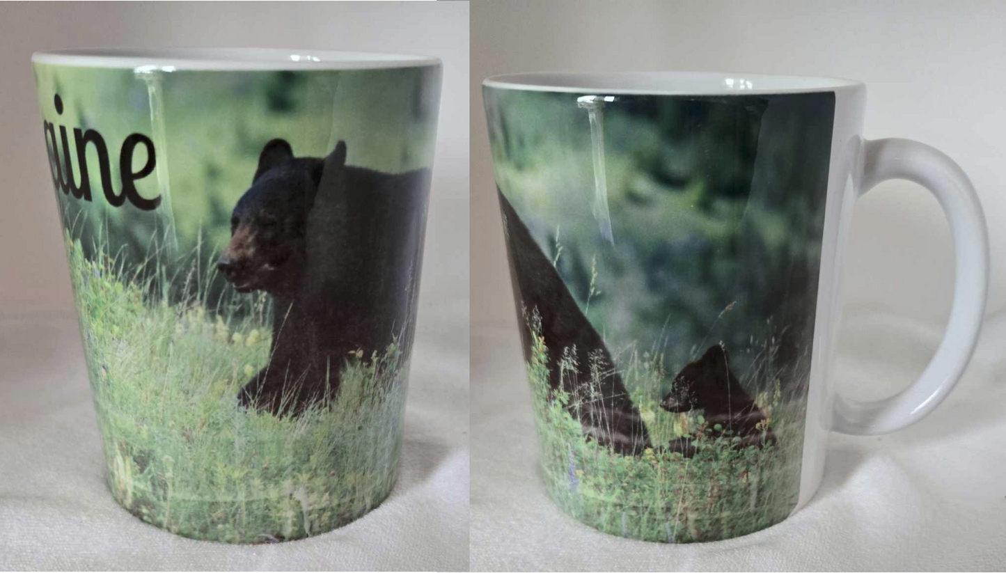 Black Bear and Cub Coffee Mug