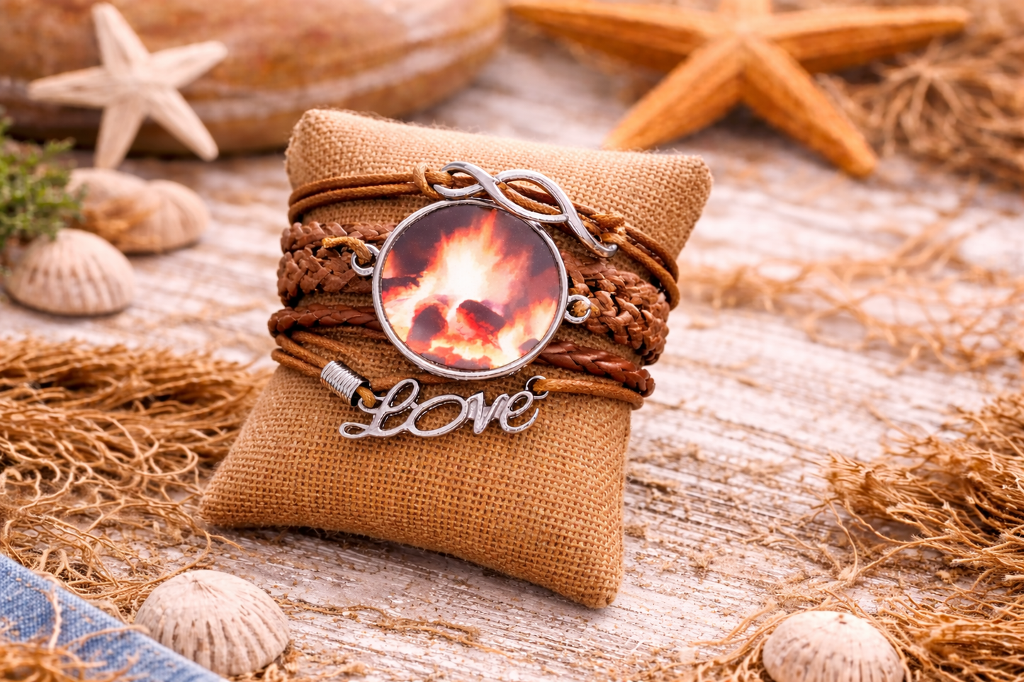 Bracelet with fire