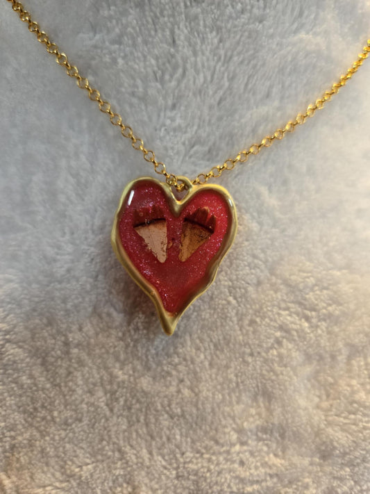 Lobster Notch Necklace heart
