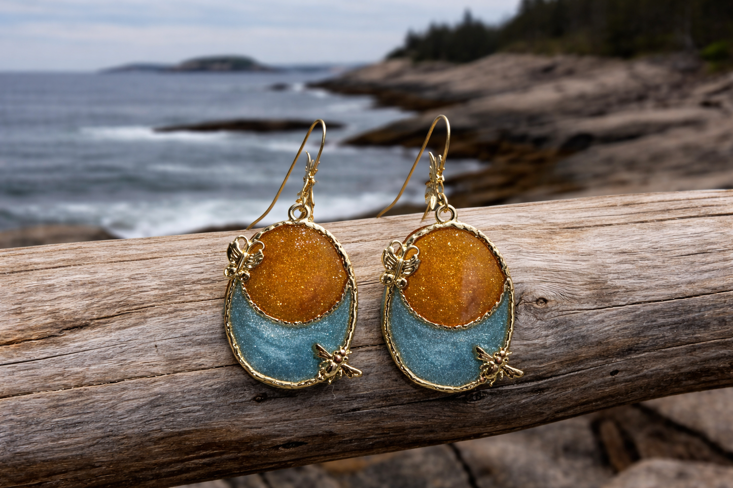 Butterfly Resin Earrings