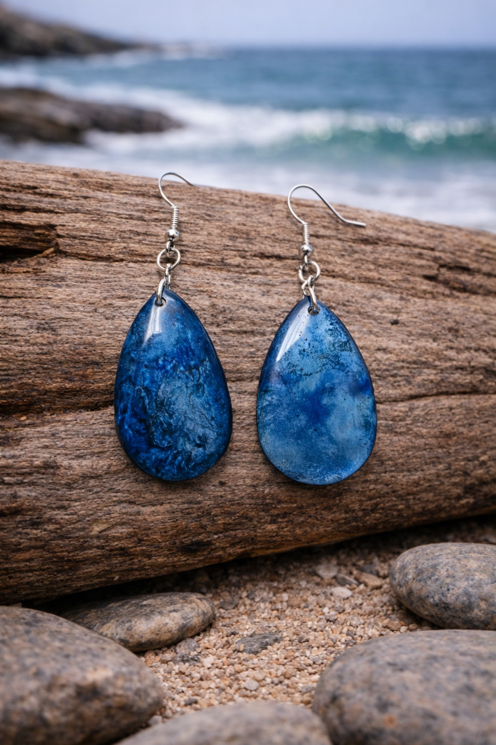 Earrings Stormy Sea