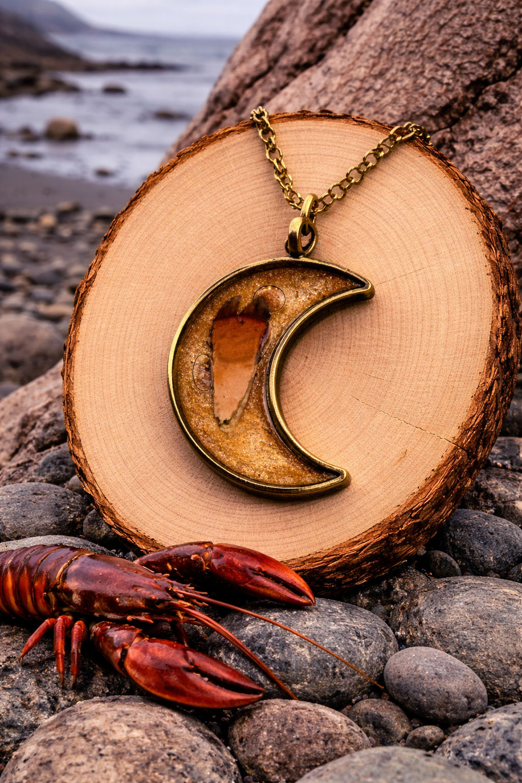 Lobster Notch Necklace moon