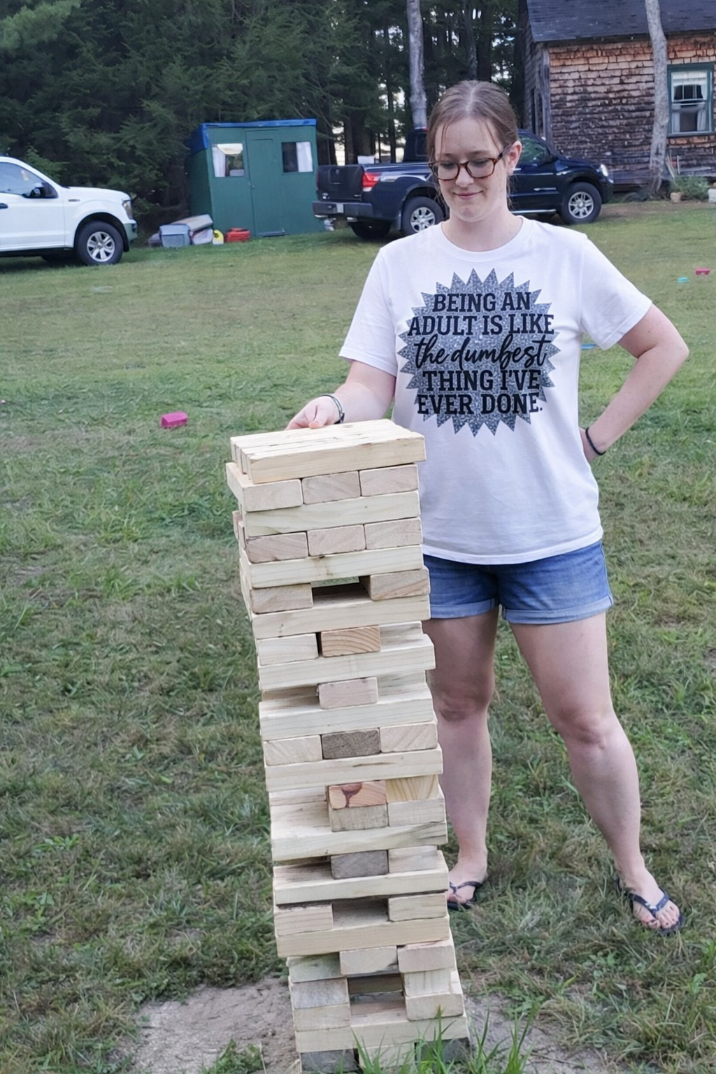 T shirt Being an Adult