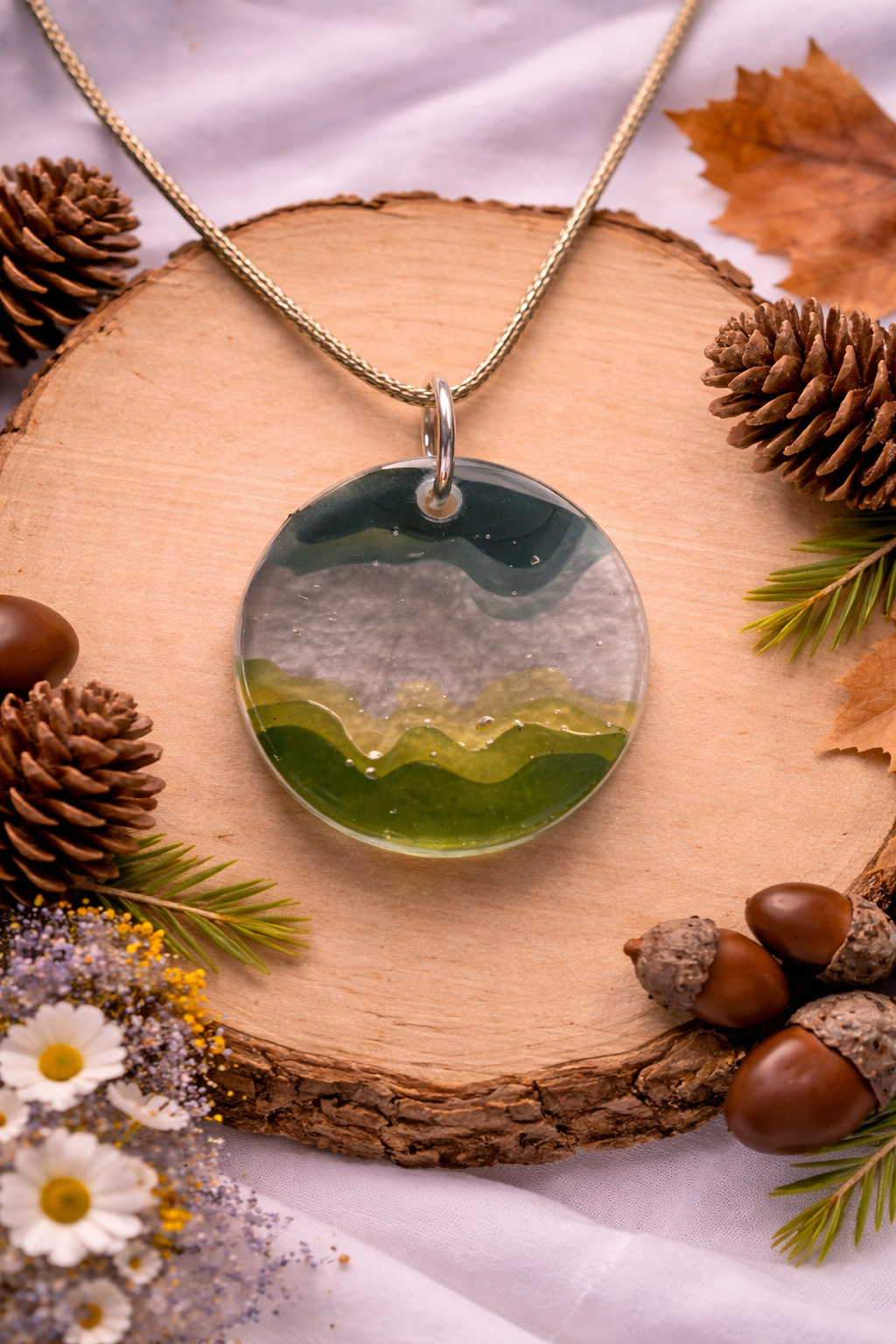 Layered Green Necklace