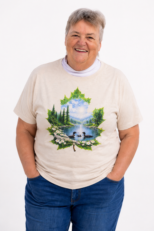 T Shirt Loons on a Lake