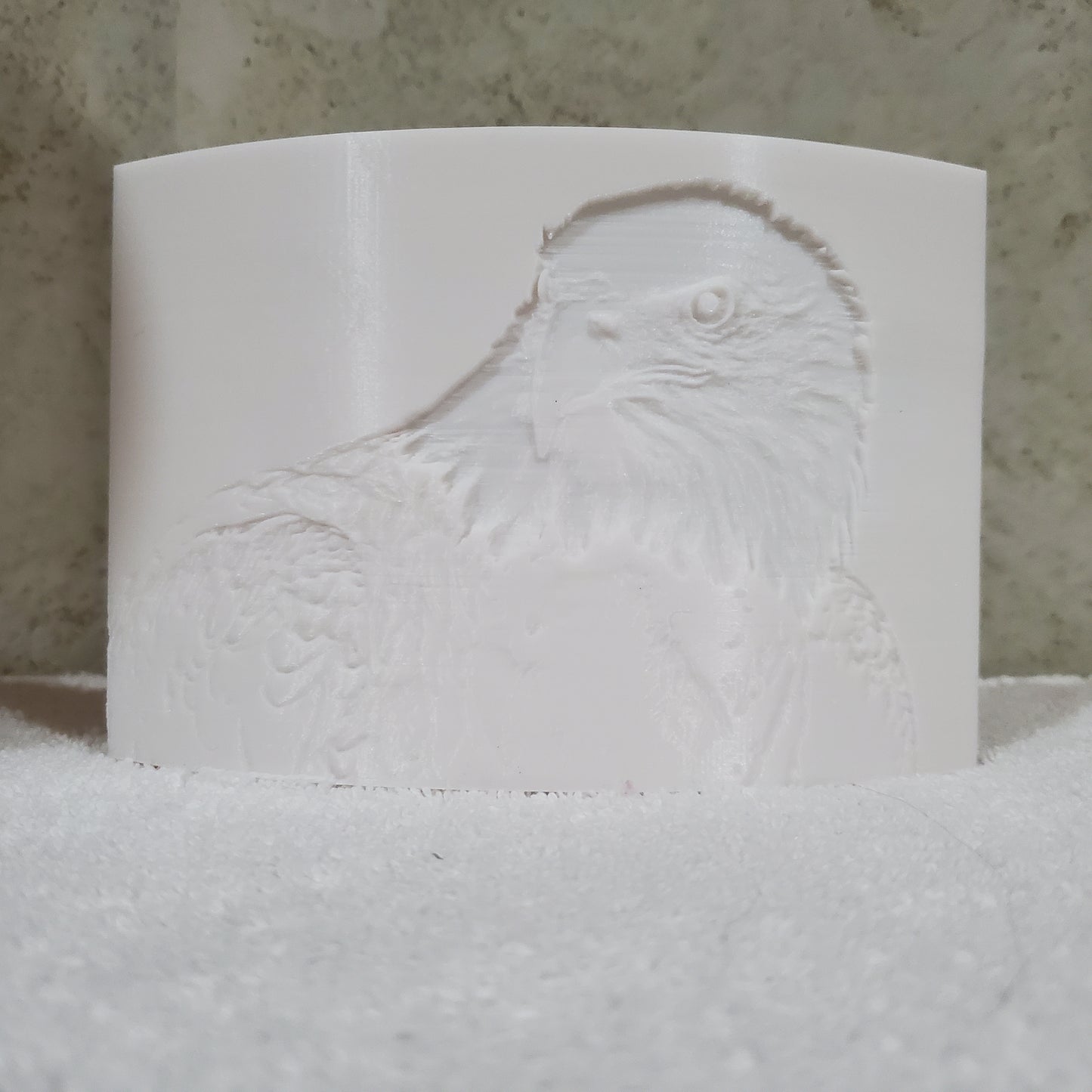 Eagle Head Lithophane Puck Light