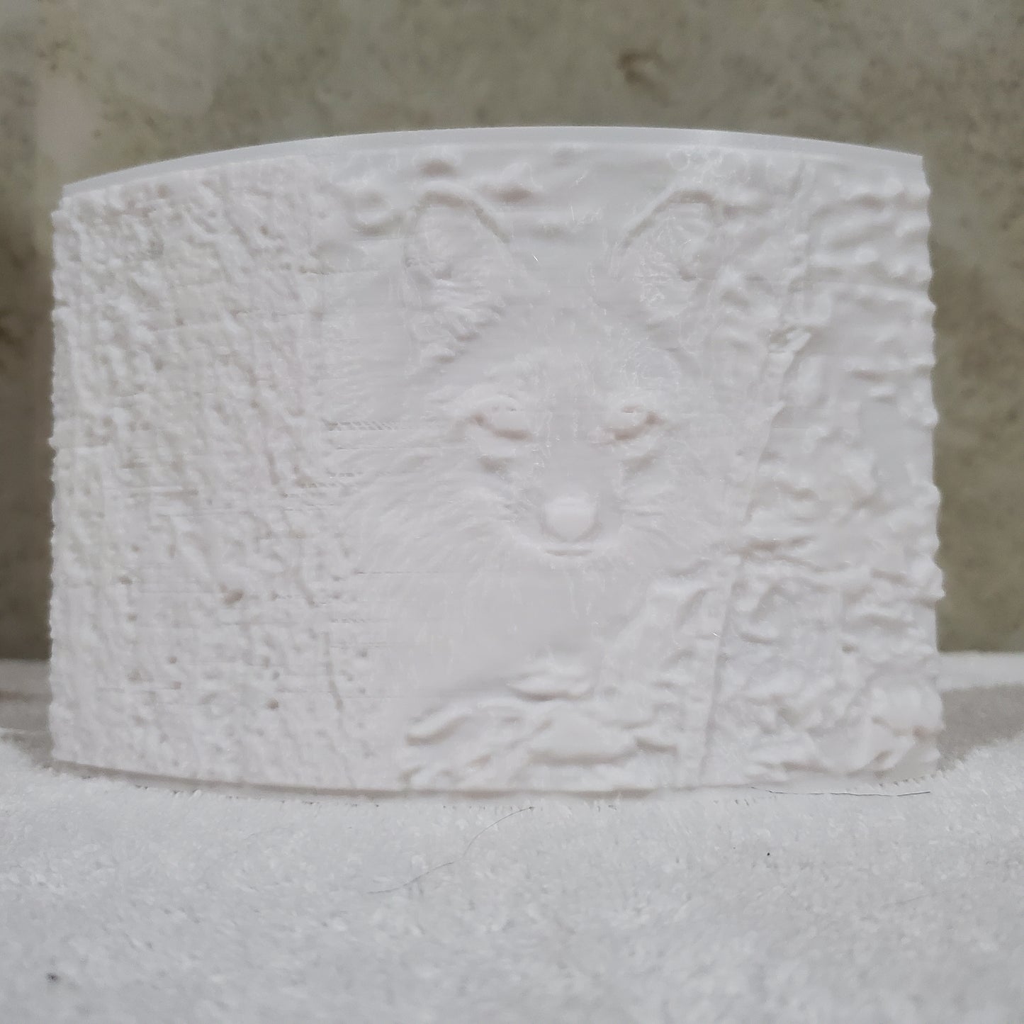 Fox Lithophane Puck Light