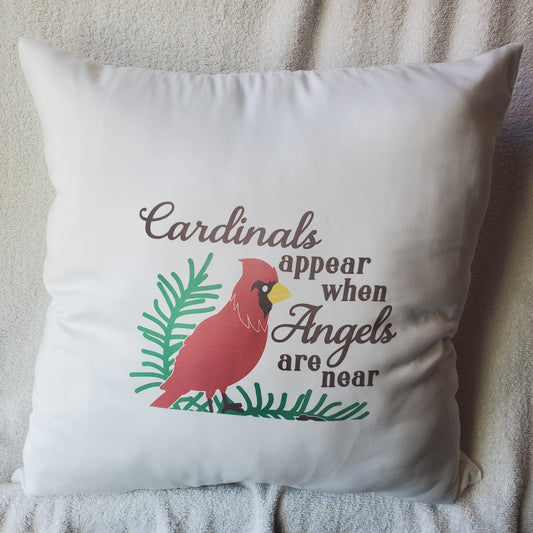 Pillow When Cardinal Appear