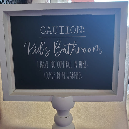 Sign Kids Bathroom