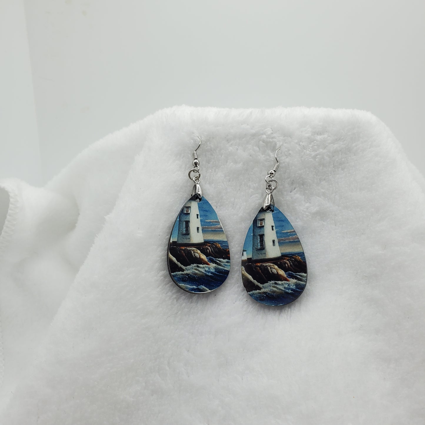 Tear Drop Earrings Light House