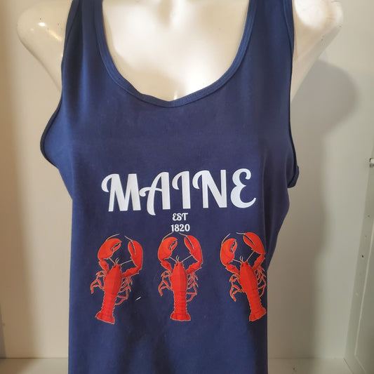 T Shirt Maine Est 3 lobsters