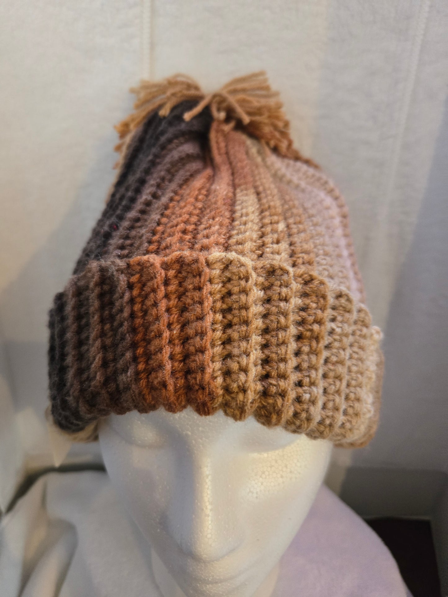 Hat shades of brown beanie style