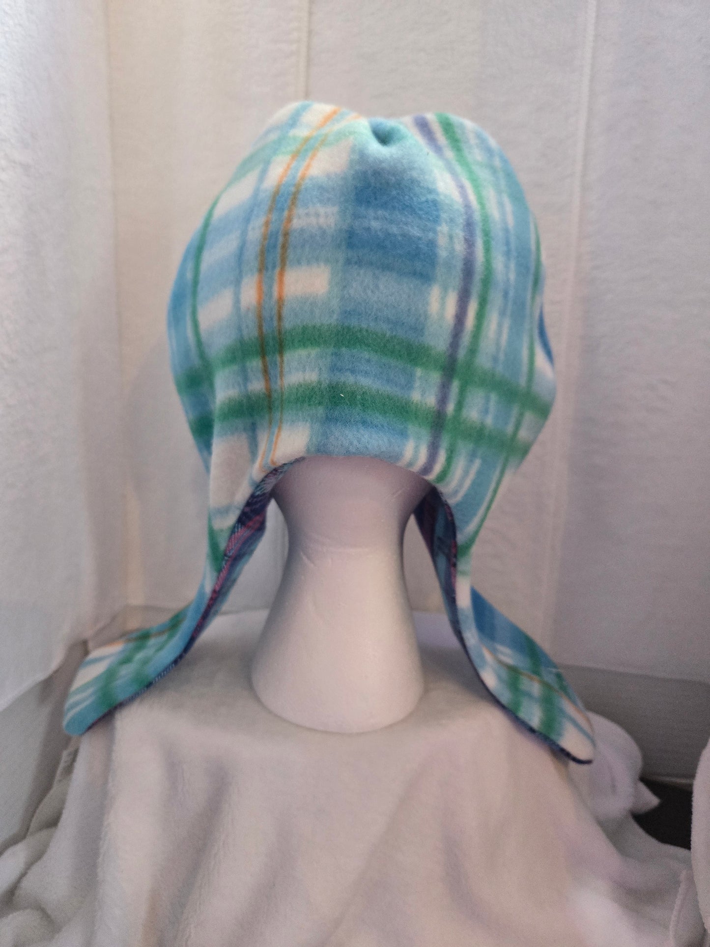 Bomber Hat Teal plaid