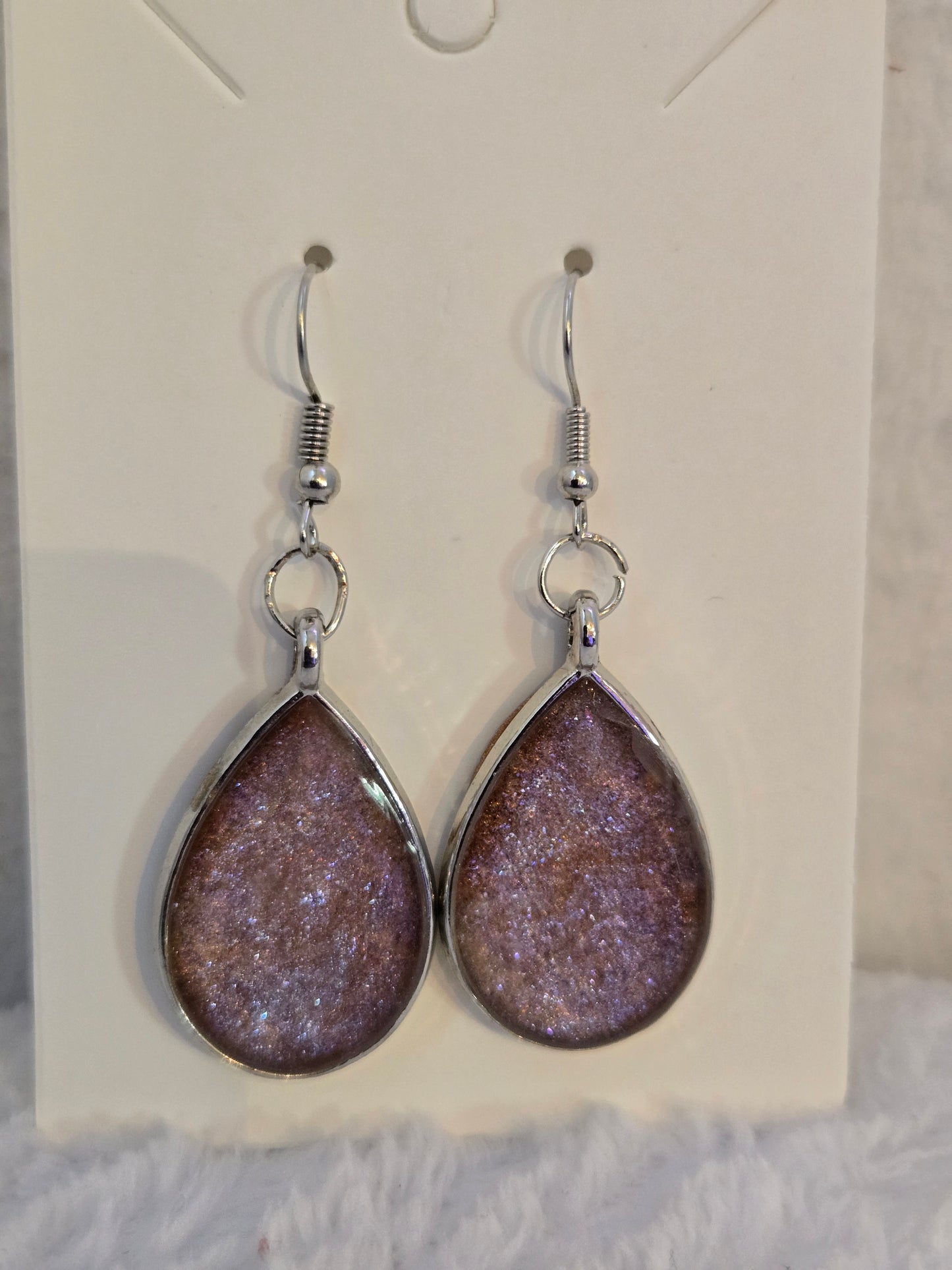 Earrings Purple Dust