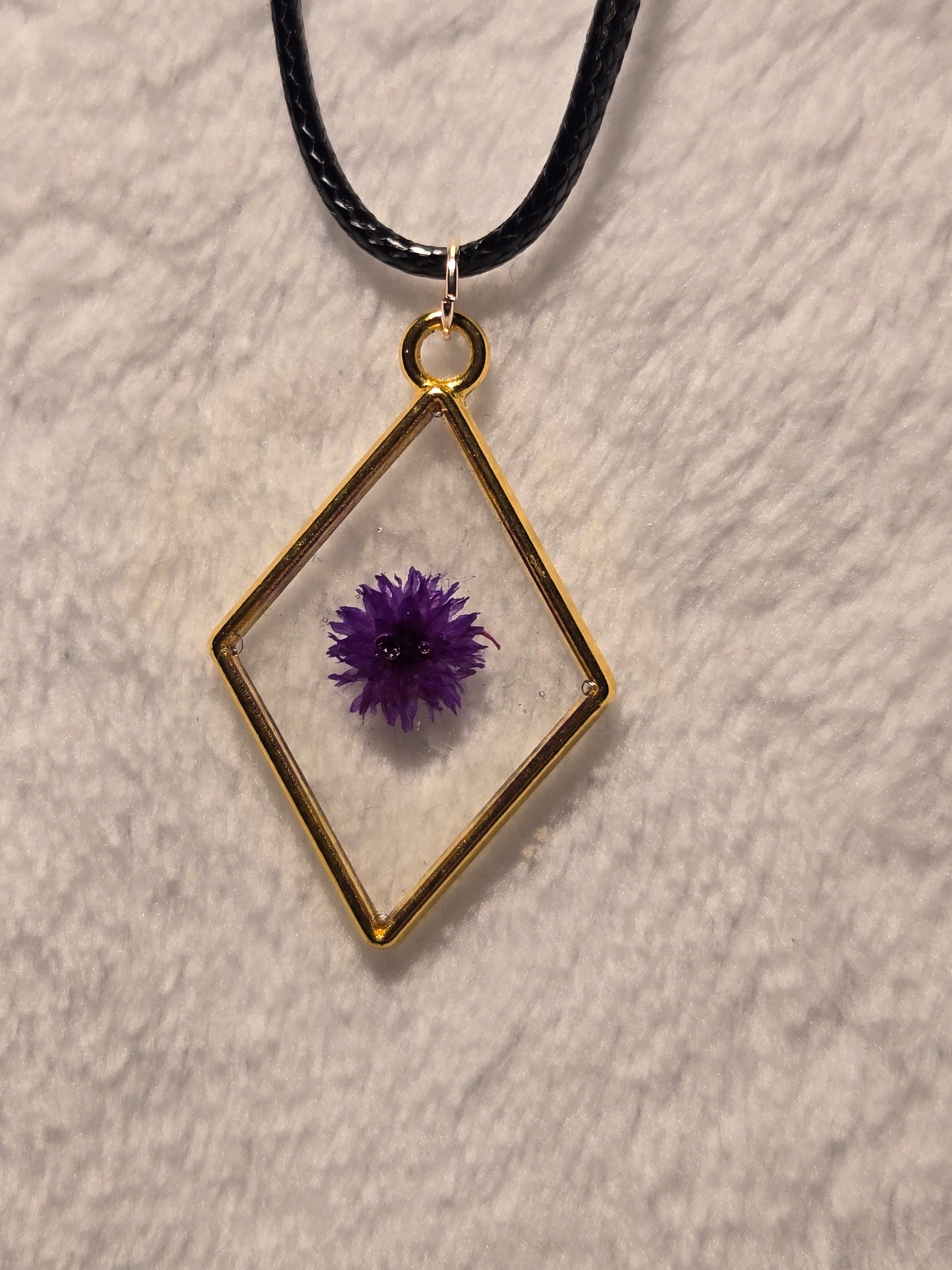 Necklace Purple Flower