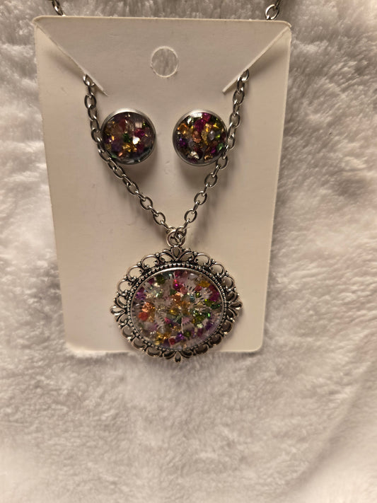 Necklace/Earring Set Bubbles