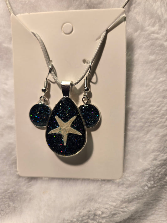 Earring/Necklace Set Starfish