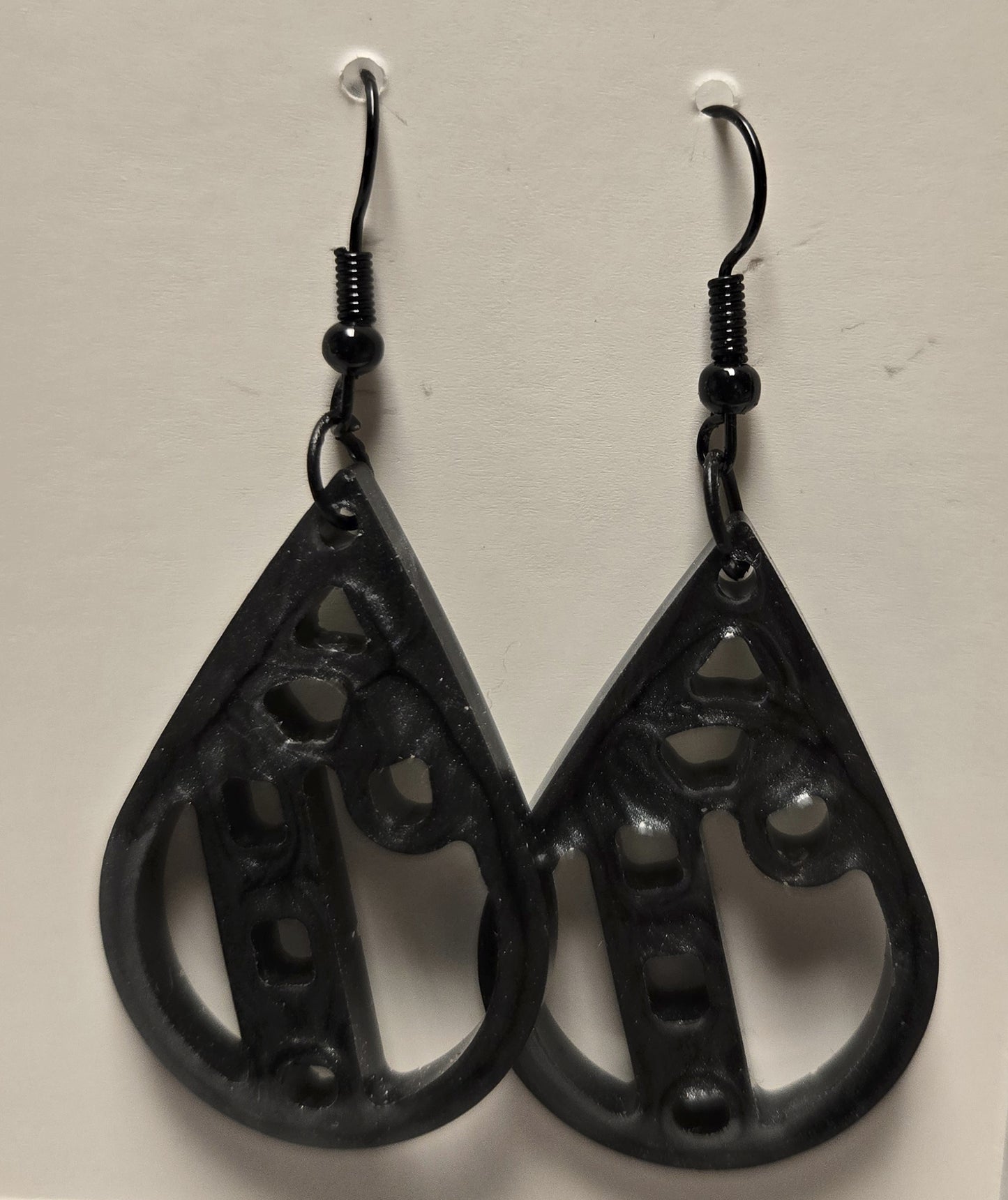 Earring Candy-cane black
