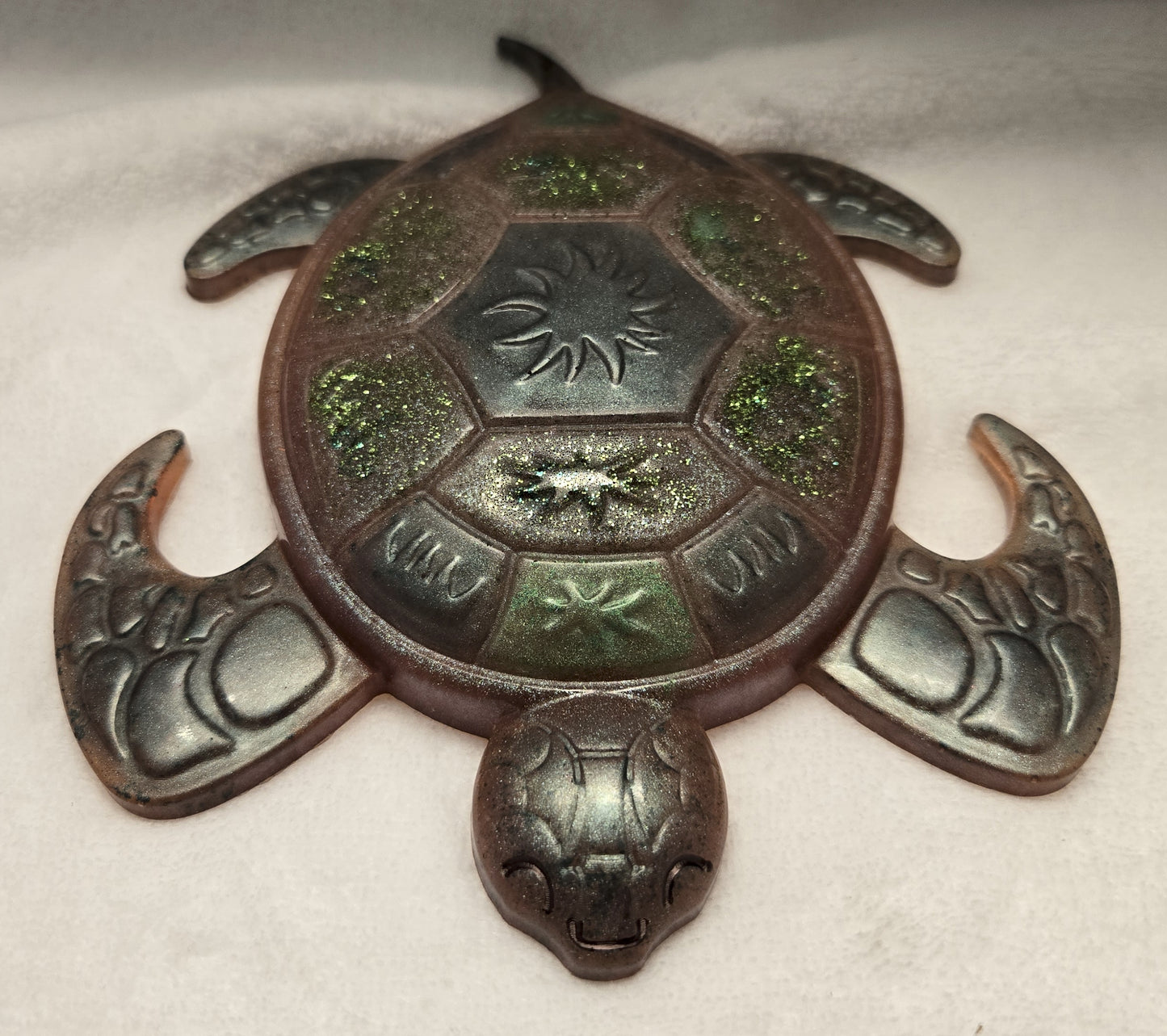 Turtle resin brown hues