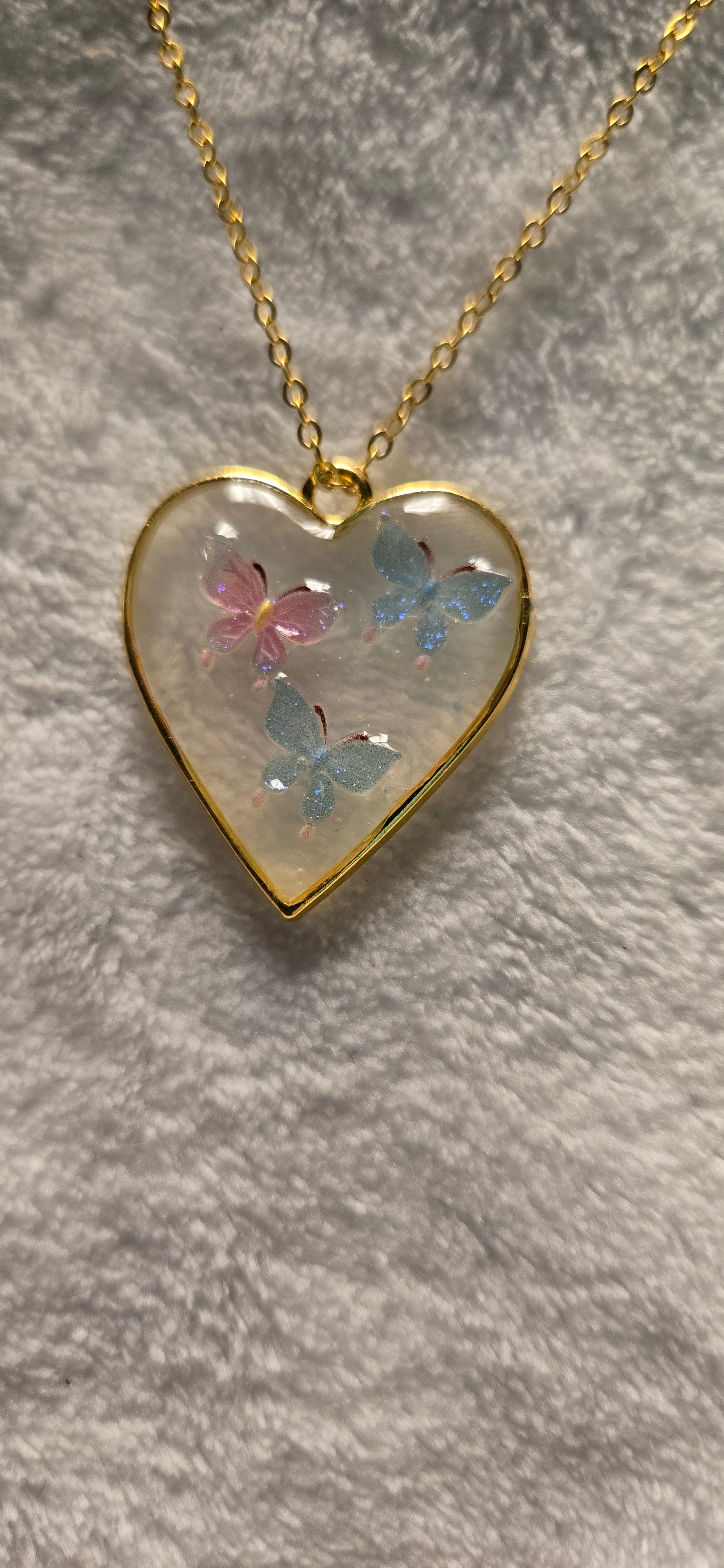Butterfly Heart Necklace