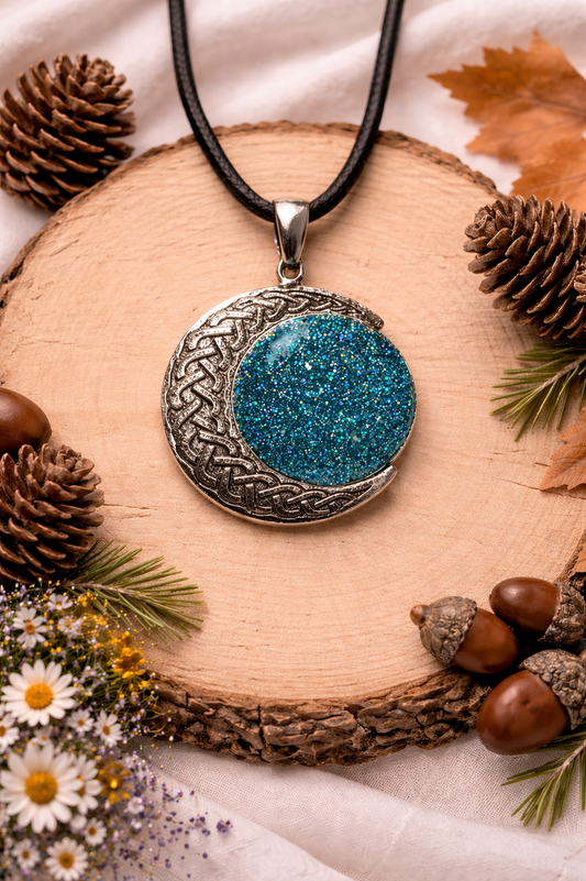 Celestial Sparkle Crescent Necklace