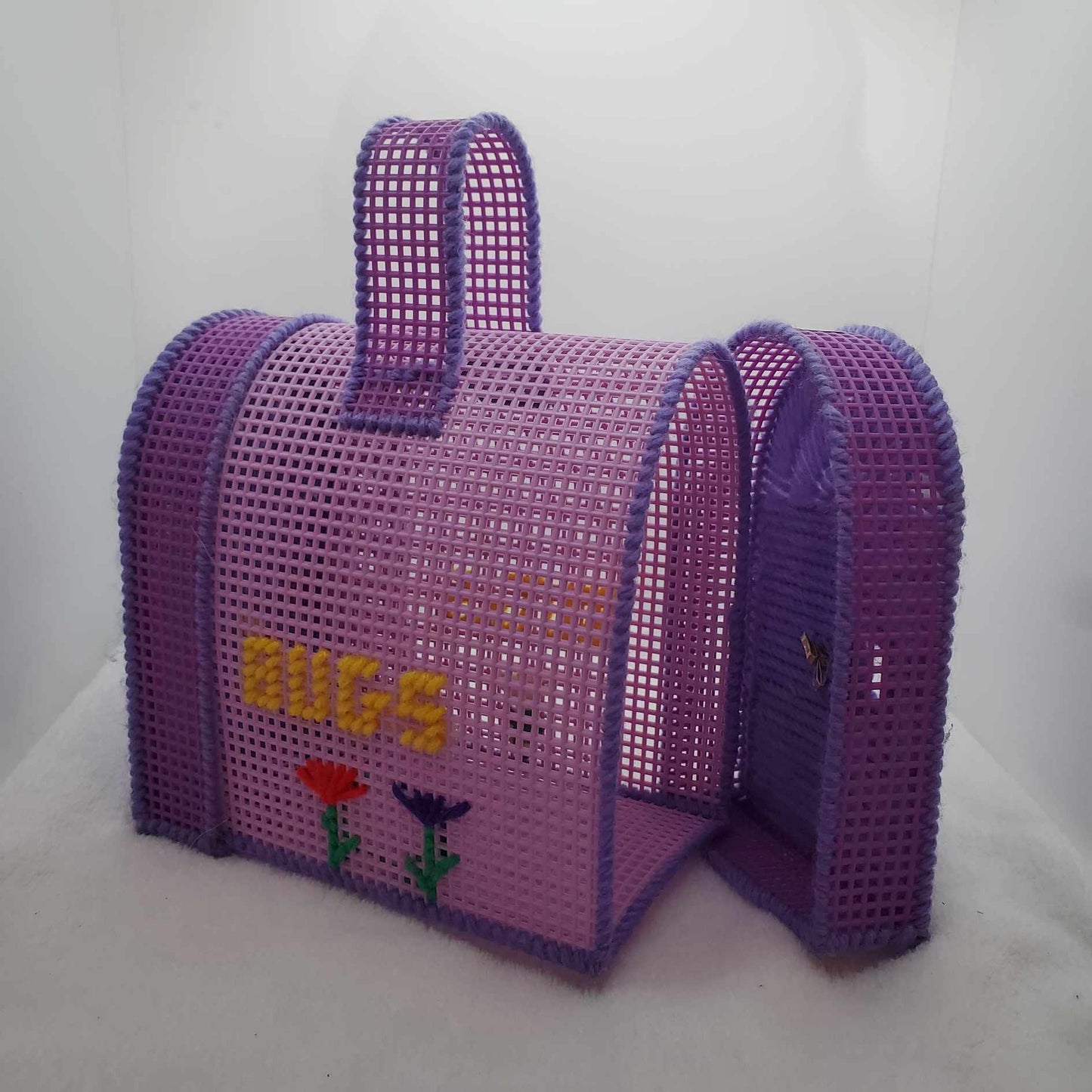 Bug Catcher Purple Plastic Canvas