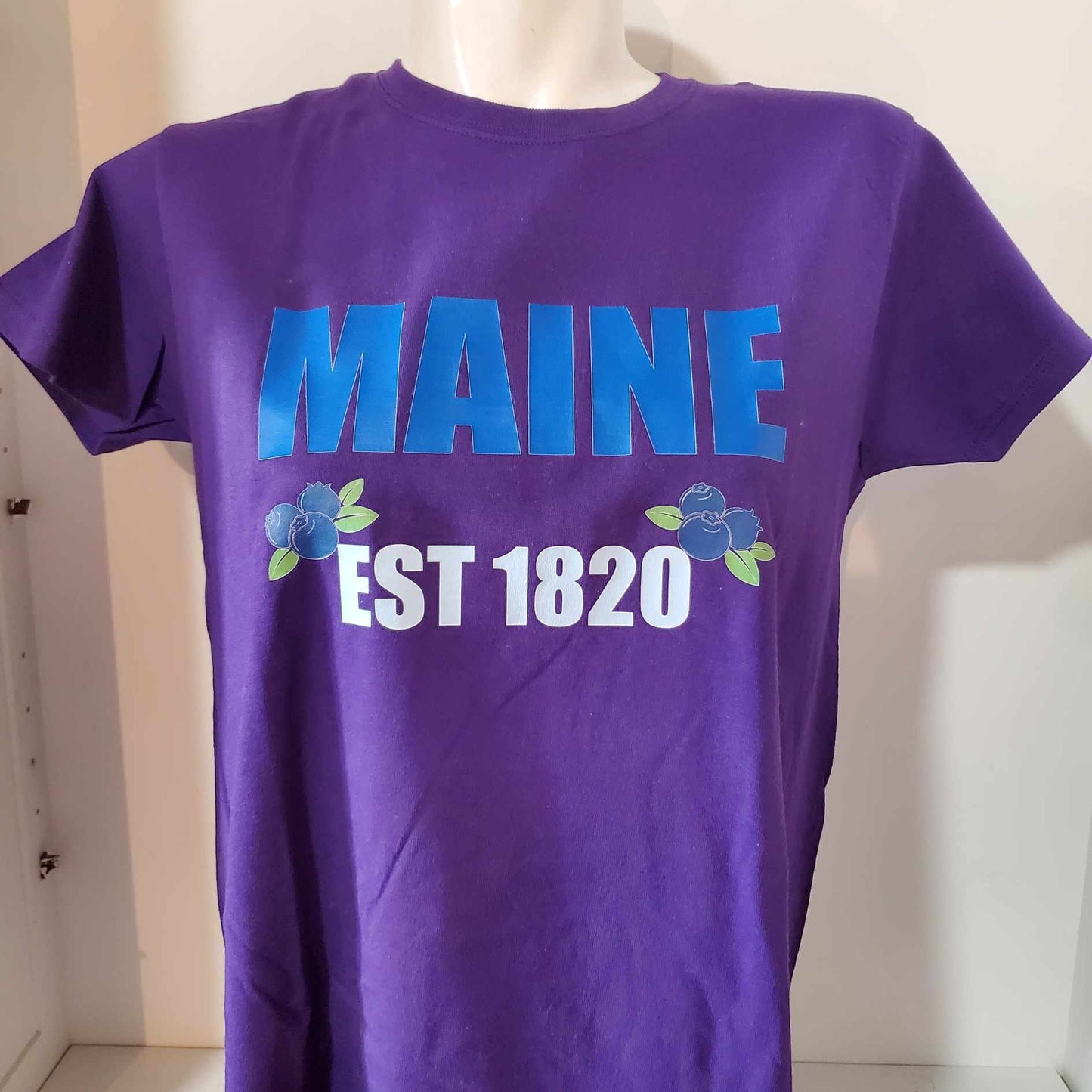 T Shirt Maine Est 1820 Blueberries