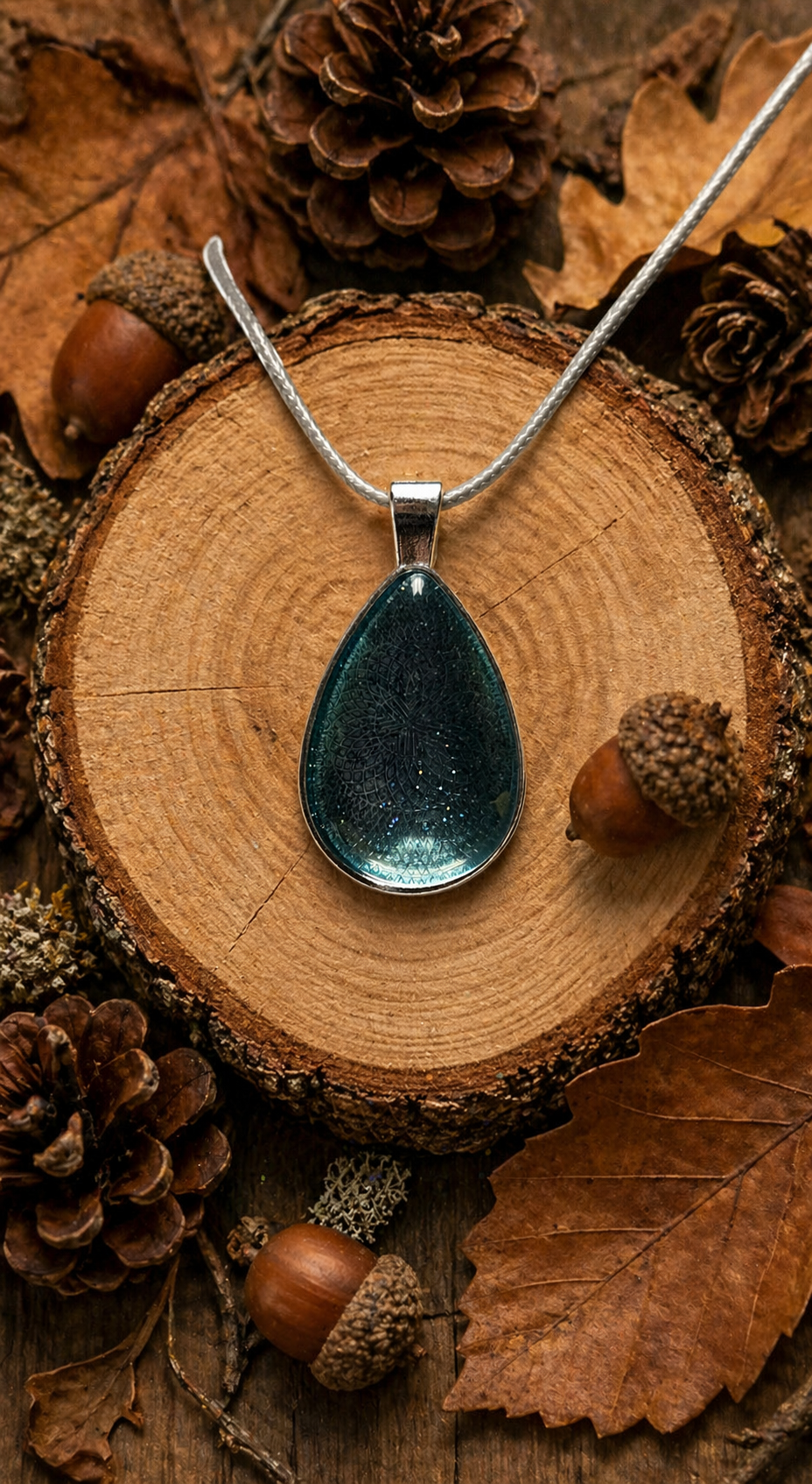 Teardrop Teal Necklace