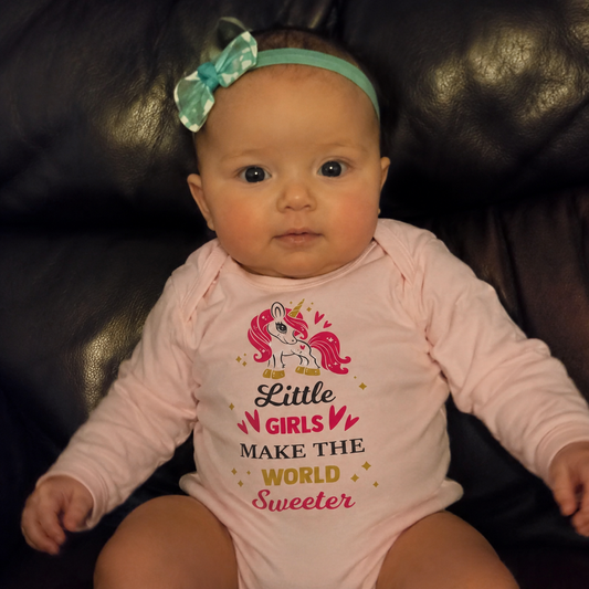 Onesie Girls Make World Sweeter