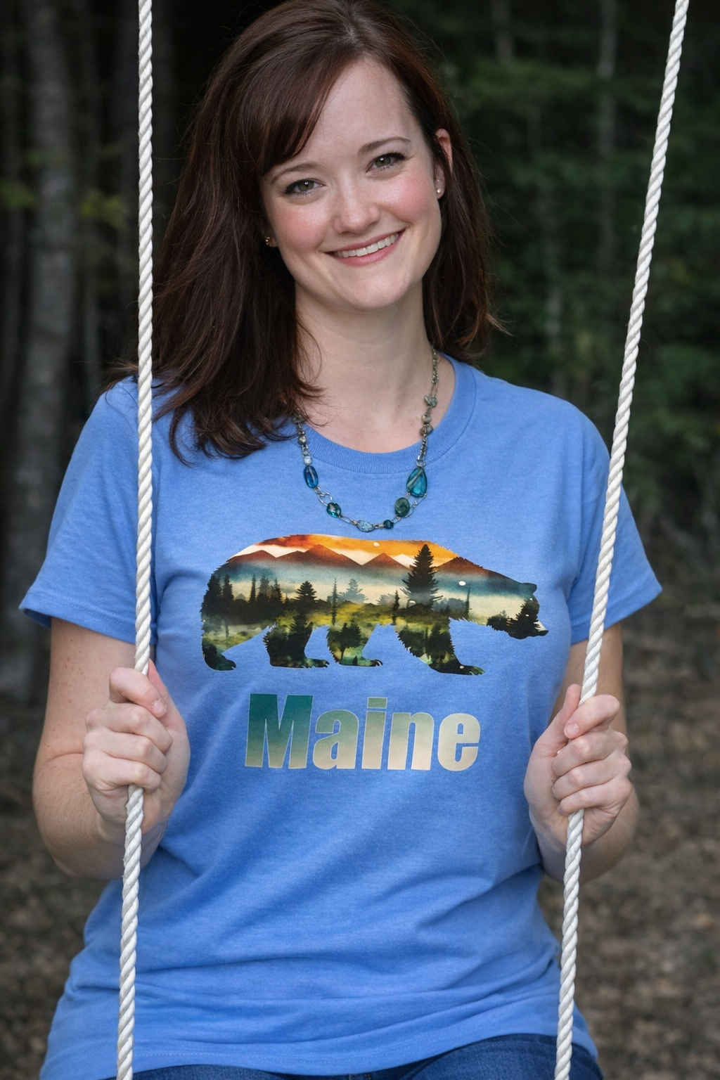 T shirt Maine Scenic Bear