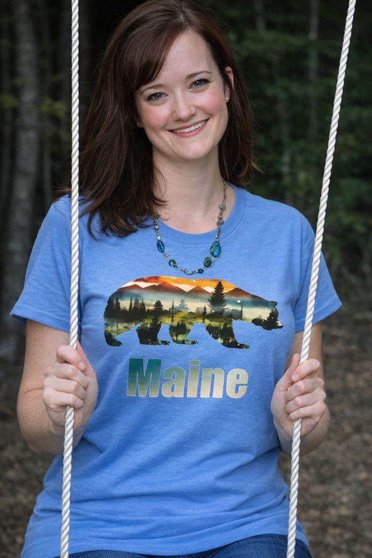 T shirt Maine Scenic Bear