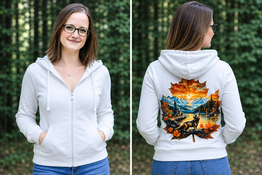 Zip up Sweatshirt Wolves