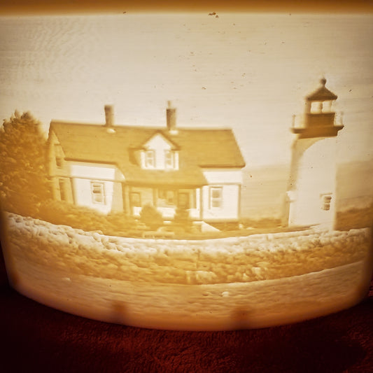 Gull Cottage Lithophane Puck Light