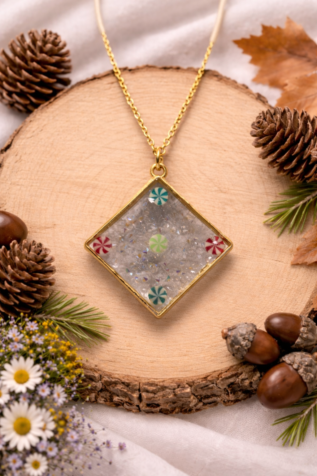 Christmas Mint Necklace