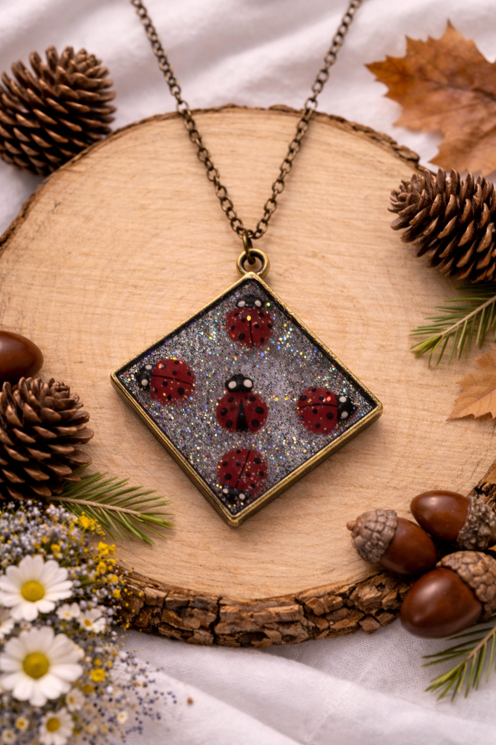 Lady Bug Necklace