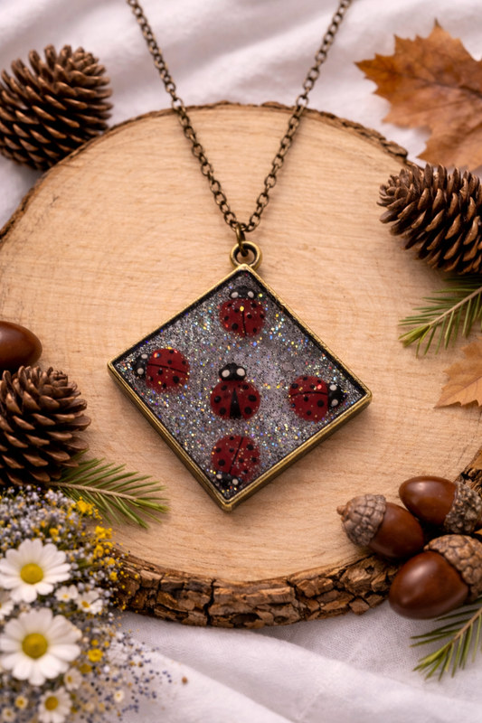 Lady Bug Necklace