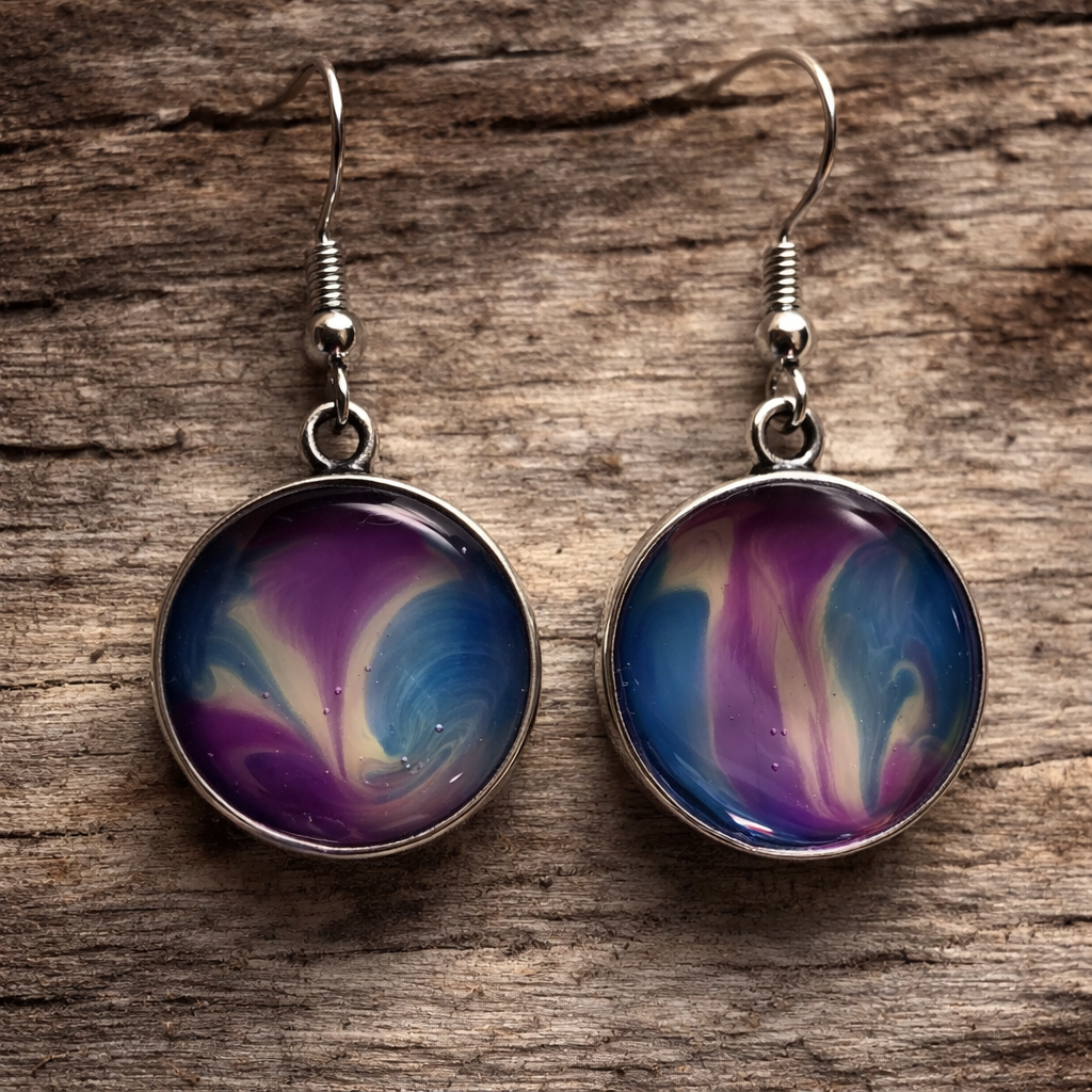 Swirls of Color Earrings